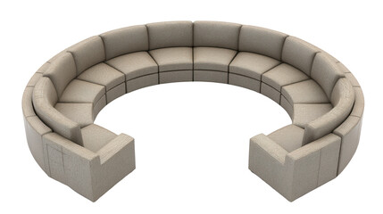 Modern circular sofa, a luxurious seating solution for contemporary living spaces
