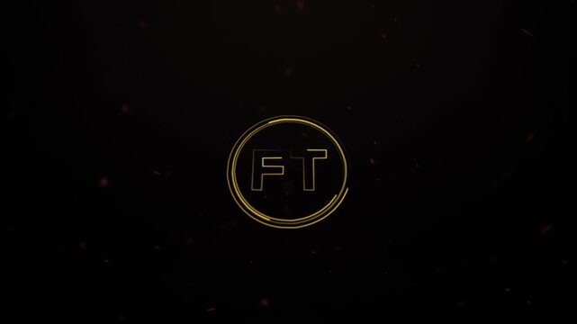 Golden Circle Abstract Logo Animation