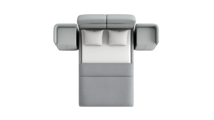 Cozy bedroom sanctuary, inviting bed with plush pillows and soft blanket for restful sleep