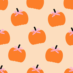 Charming Cute Pumpkin Pattern