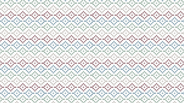 Geometric pixel pattern background for textile design and digital paper applications