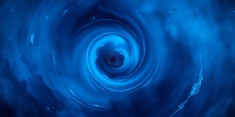 Swirling nebula of deep blues and indigos, textured and abstract, abstract background, motion