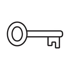 An isolated golden key unlocks the door to success, symbolizing a vintage business concept