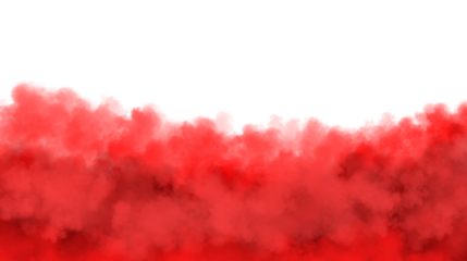 Abstract fiery red flames dance across a dark and mysterious canvas isolated on white background