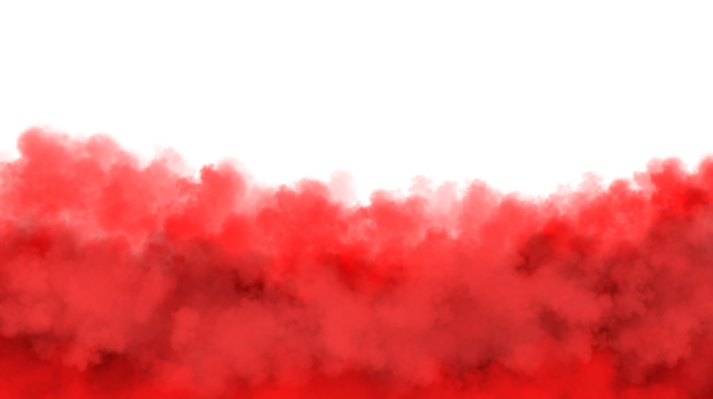 Abstract fiery red flames dance across a dark and mysterious canvas isolated on white background