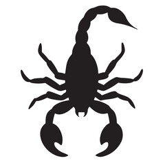 Stylized scorpion illustration with vibrant color palette