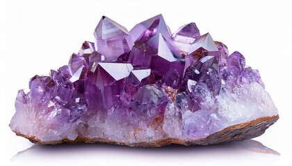 Fototapeta premium Natural Raw Hyacinth Zircon Crystal Cutout