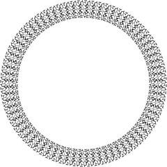 Vintage Ornamental Frame – Elegant Black Border, PNG, 300 DPI 