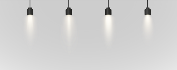Spotlight, vector light set png, walls, studio light, different colors and shades of realistic light for design, advertising, banner, poster. Light rays and light effect	
