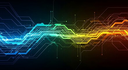 Obraz premium Abstract technology circuit board background vector illustration