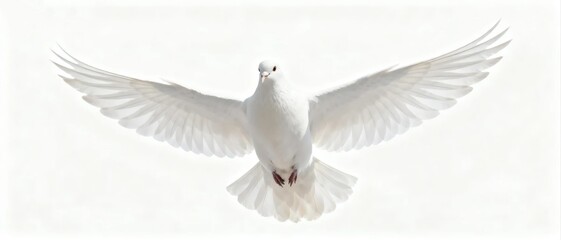 Obraz premium White dove in flight