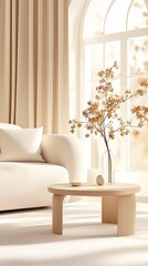 Simple and modern living room decoration design