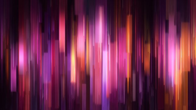 Vibrant abstract vertical bars with purple and pink gradient