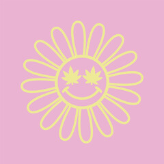 cannabis fun vector