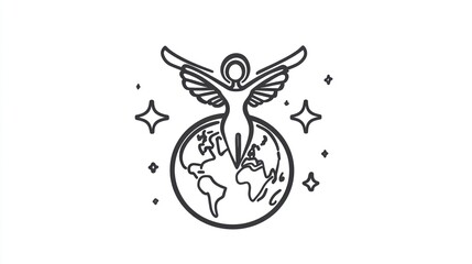Spiritual guidance global symbol
