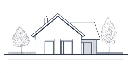 House architectural plan drawing