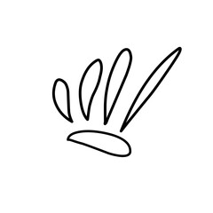 vector hand sign random cute stroke hand drawn ilustration
