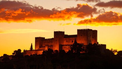 Fototapeta premium Castle at sunset