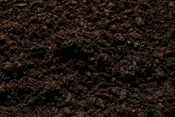 Black land for plant background.