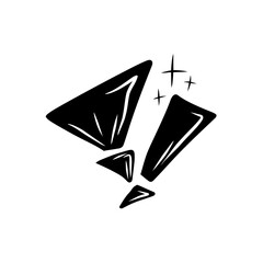 random cute stroke hand drawn ilustration