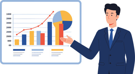 Business Analytics and Financial Performance Chart Presentation