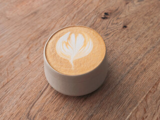 beautiful latte art coffee, latte art heart