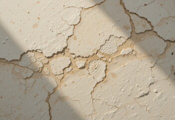 Fototapeta premium Cracked surface patterns in dry environment close-up photography abstract texture natural phenomenon