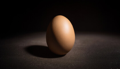 Single Soft Lit Easter Egg On A Dark Textured Background Dramatic Shadows Deep Matte Finish Cinematic Photography Aesthetic