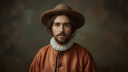  A painter in 1500s attire
