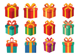 Colorful Gift Boxes Collection for Celebrations and Special Occasions
