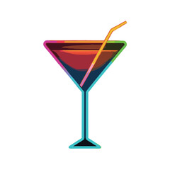 glass of cocktail with lime