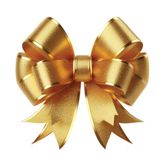 a golden gift bow vector