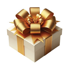 a golden gift bow vector