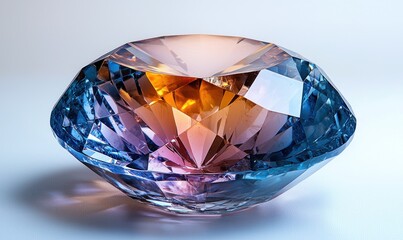 A beautiful, multifaceted, iridescent gem