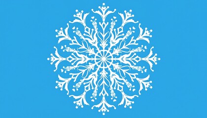 Beautiful Winter Snowflake Design.
