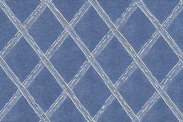 Diamond Patterned Fabric: The elegant intersection of lines creates a refined diamond pattern on a textured fabric, exuding a sense of structured design and artistry.