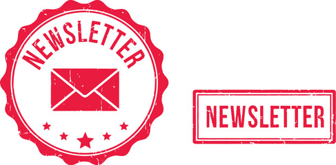 Download newsletter signup stamp vector graphic design asset