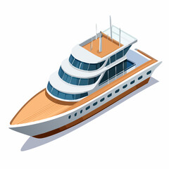 vector illustration of a cruise ship