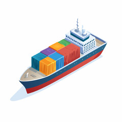 cargo ship with cargo containers