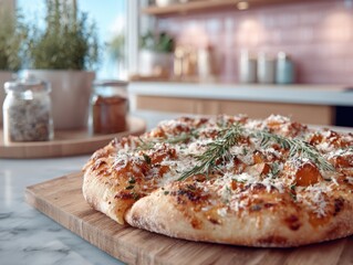 A delectable cheese pizza, capturing the essence of Italian culinary art. This mouthwatering image showcases a gourmet pizza, perfect for food blogs and culinary websites.