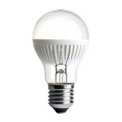 Obraz premium Round, white LED light bulb with a frosted glass exterior