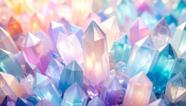 Colorful crystals close-up (1)