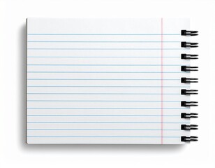 blank notebook isolated on white