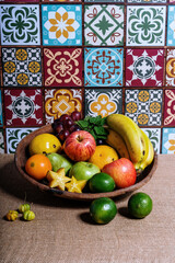 fresh fruits and vegetables still life