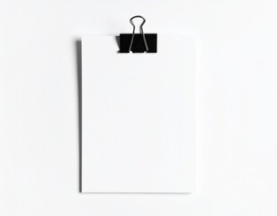 white paper clip