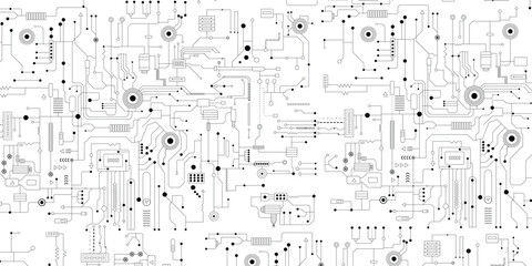 Motherboard pattern of computer circuit board