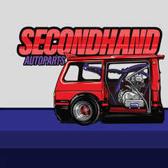 VAN CAR BROKEN AND MOTORCYCLE ,SECOND HAND AUTO PART