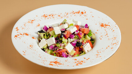 Salad plate isolated