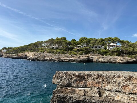 view of the coast of the mediterranean sea