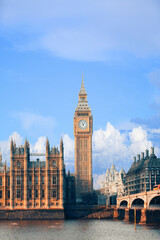 Obraz premium Big Ben and The Palace of Westminstr in London, UK.